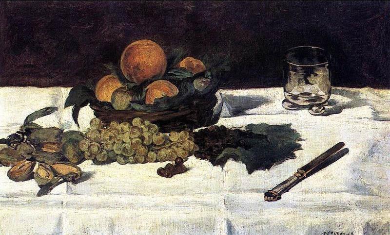 Edouard Manet Fruit on a Table